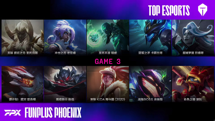 🎮LPL战报：TES鏖战三局力克FPX，锁定常规赛头名